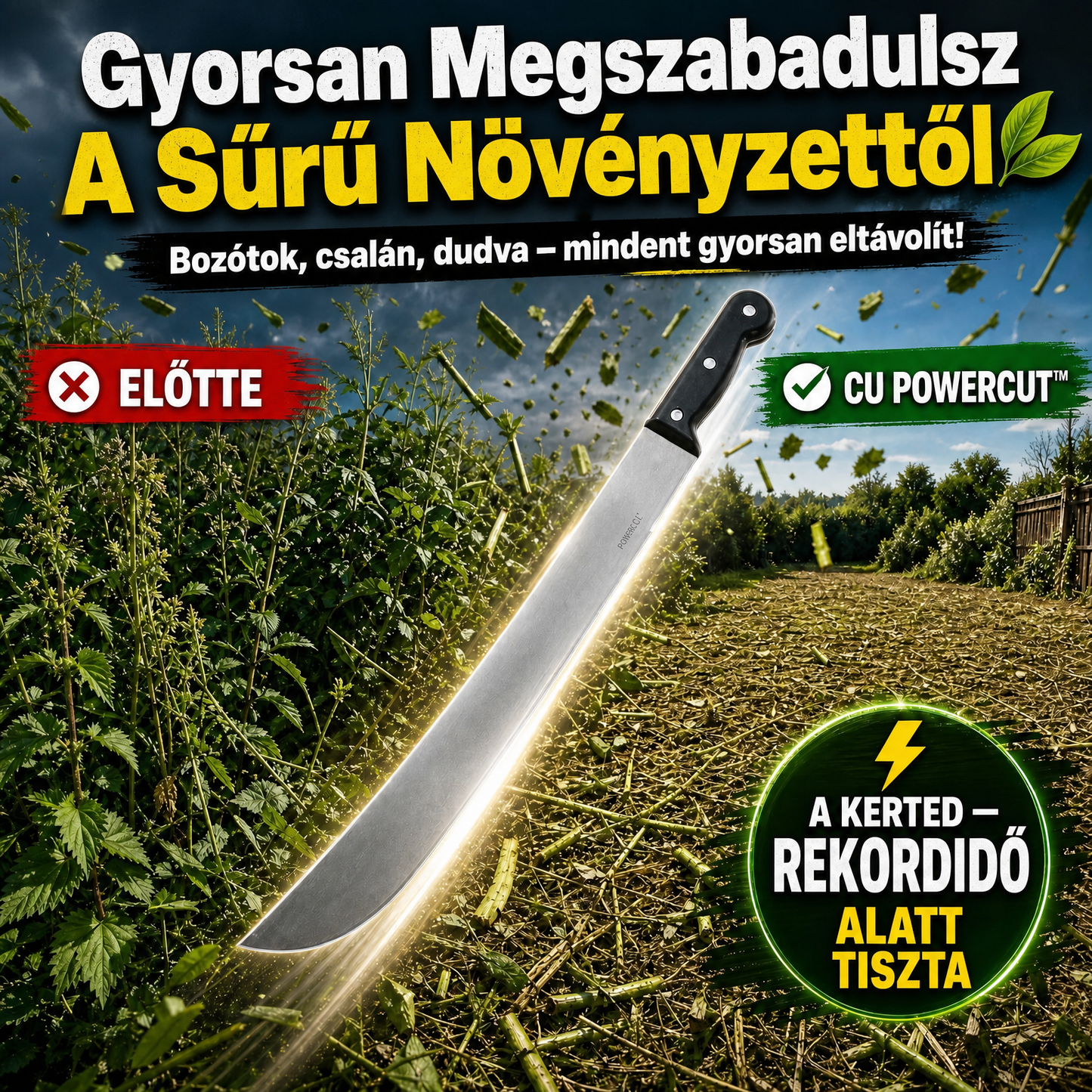 Professzionális Kerti Bozótvágó PowerCut™