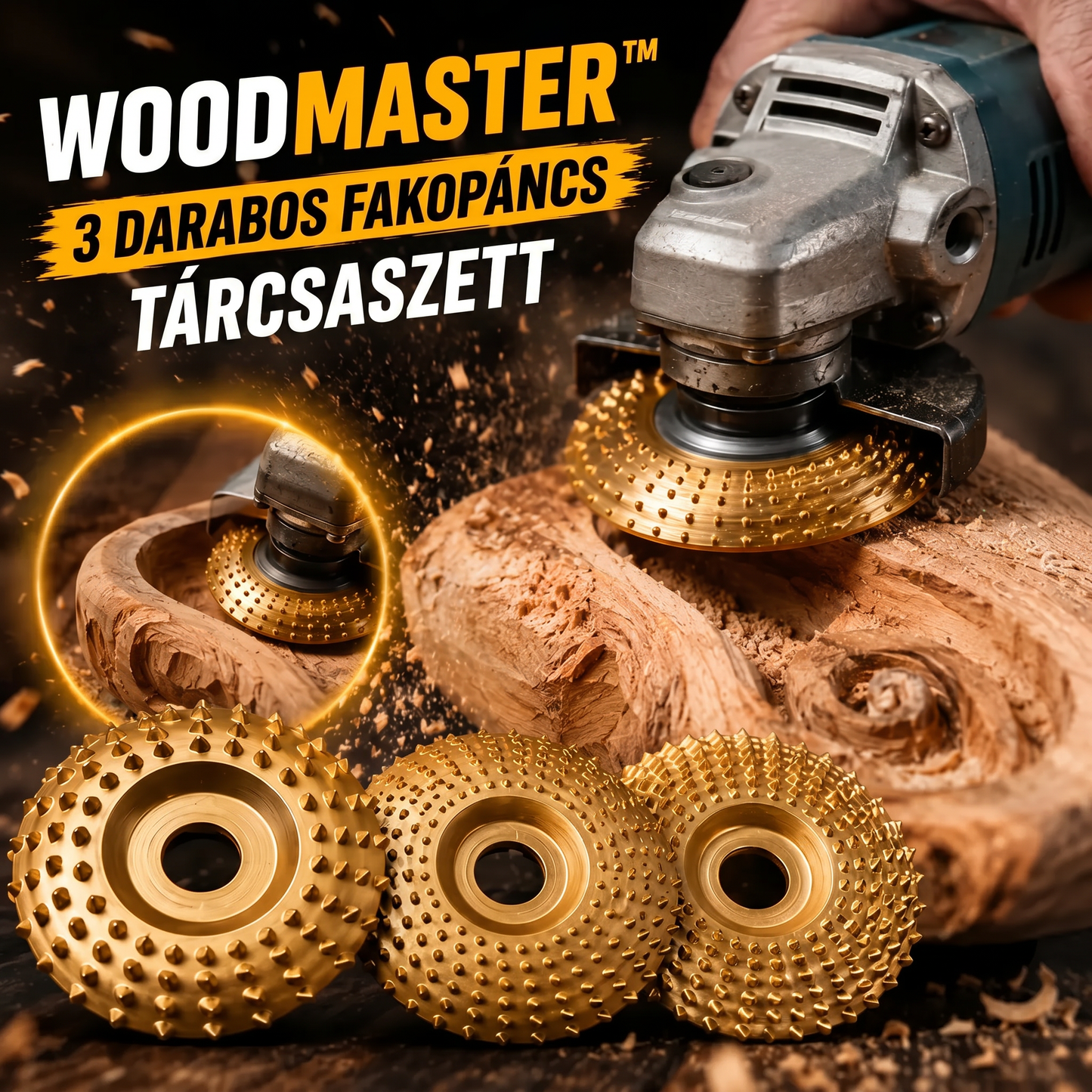 WoodMaster™ – 3 Részes Fafaragó Korong Szett